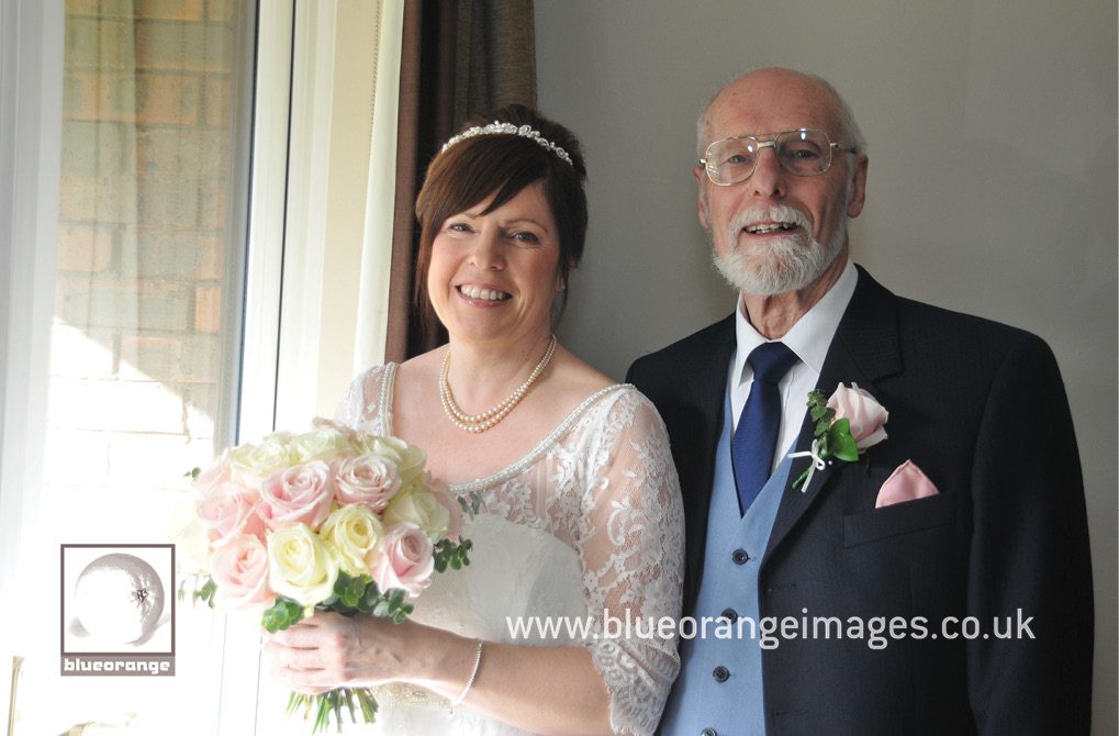 Denham wedding bride & father of the bride