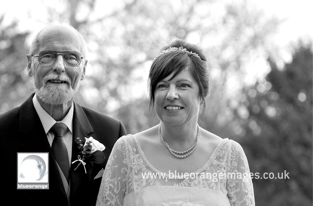 Denham Grove wedding – bride and father of the bride