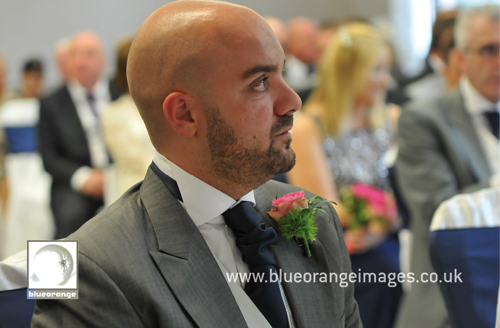 bridegroom at the wedding ceremony