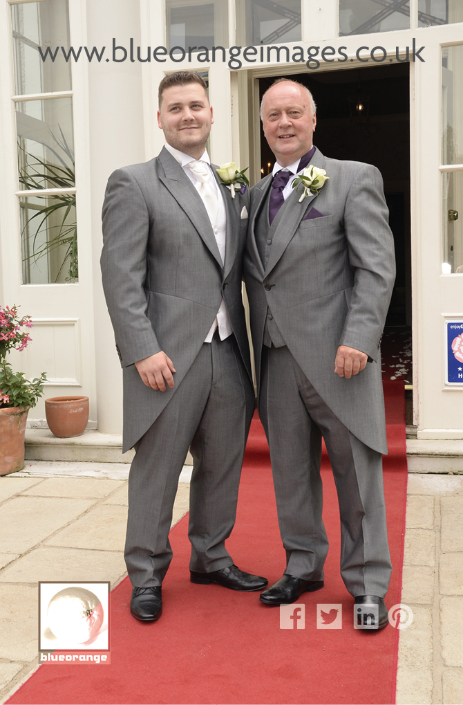 Groom and dad, St Albans wedding