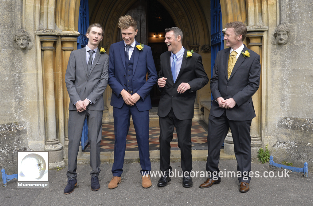 Ushers, best man and bride groom