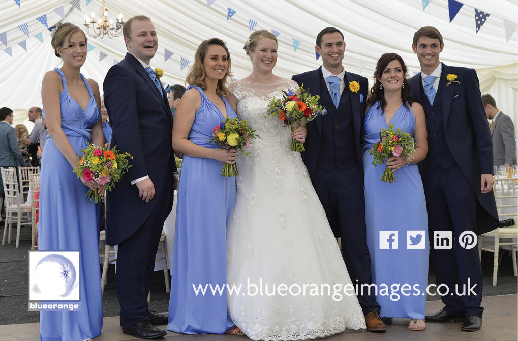 Katriona & Nick’s marquee wedding reception near Sandridge, St Albans 