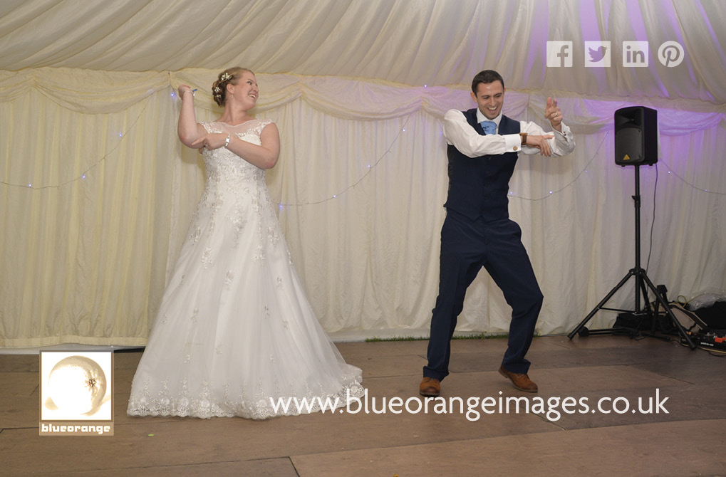 Katriona & Nick’s marquee wedding reception near Heartwood, St Albans 