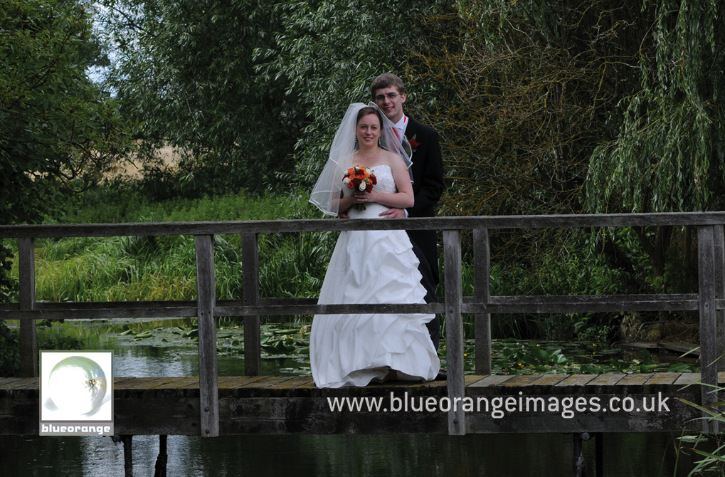 The bride and groom