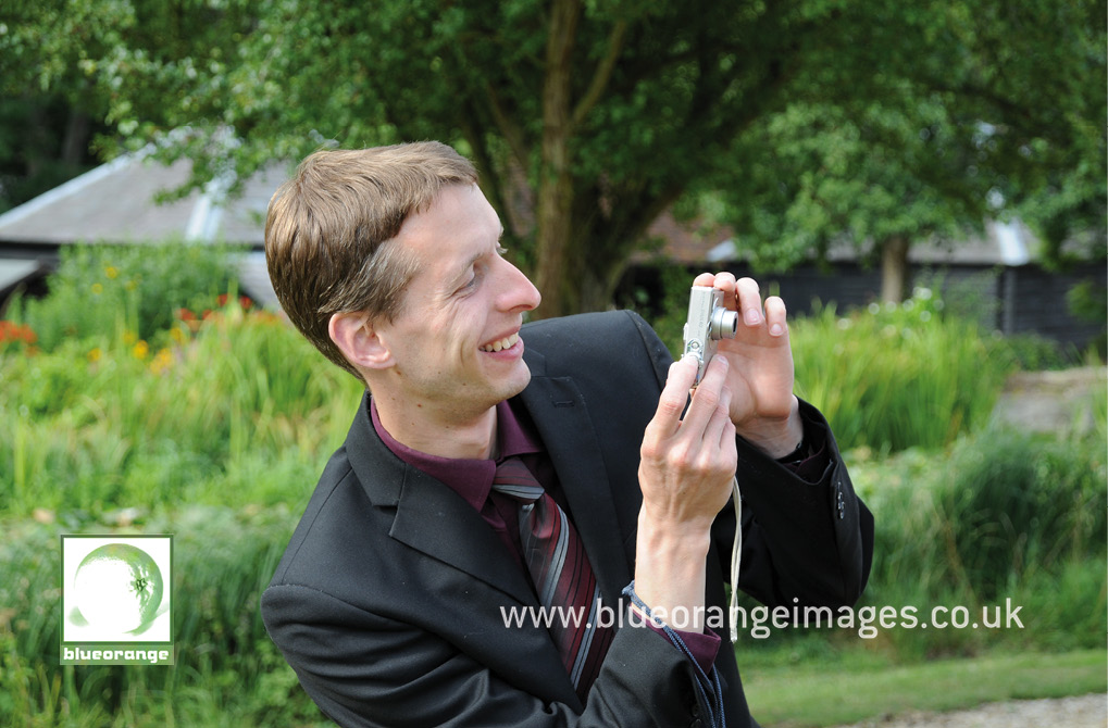 Wedding guests taking photos