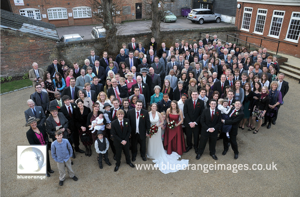 Grace and James’s wedding – the big guest photo