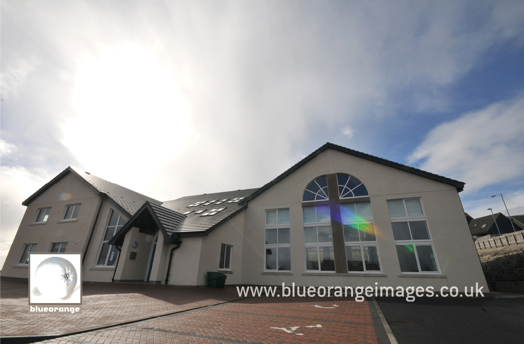 The wedding ceremony venue – Lerwick Baptist Church, Shetland