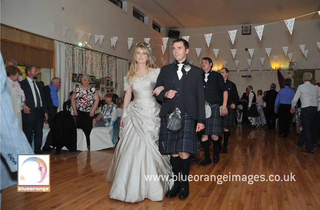 The wedding march, Weisdale Public Hall