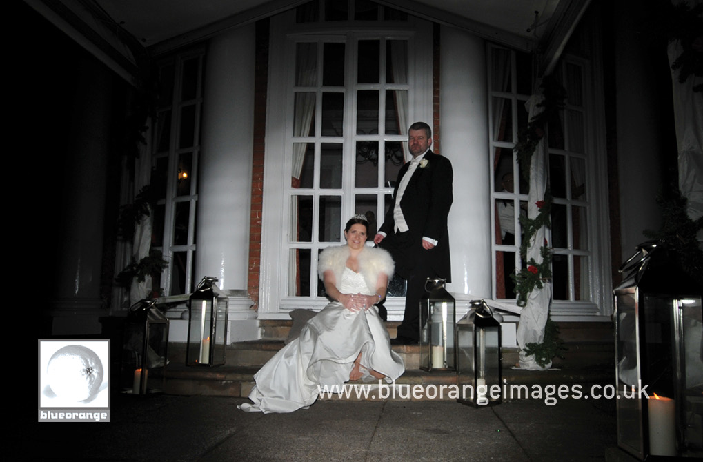 Wedding at Hunton Park venue – bride and groom, evening photos