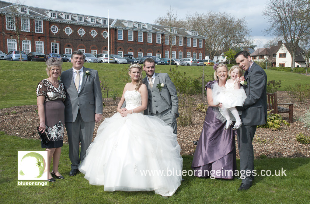 Family photo, bride’s side, Watford Boys’ Grammar School