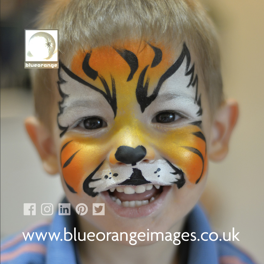 easy tiger face painting