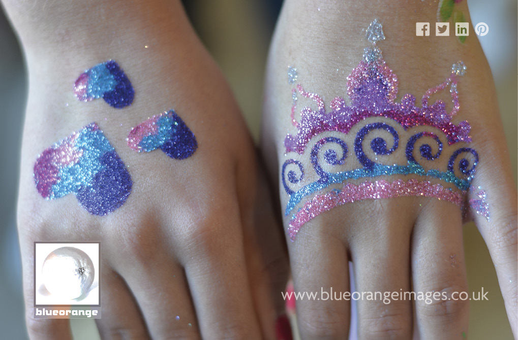 Blue Orange Images, Watford - glitter tattoos